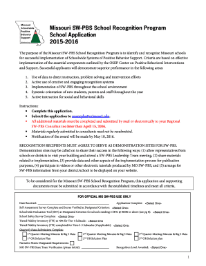 2015-2016 MO SW-PBS Recognition Application TFI