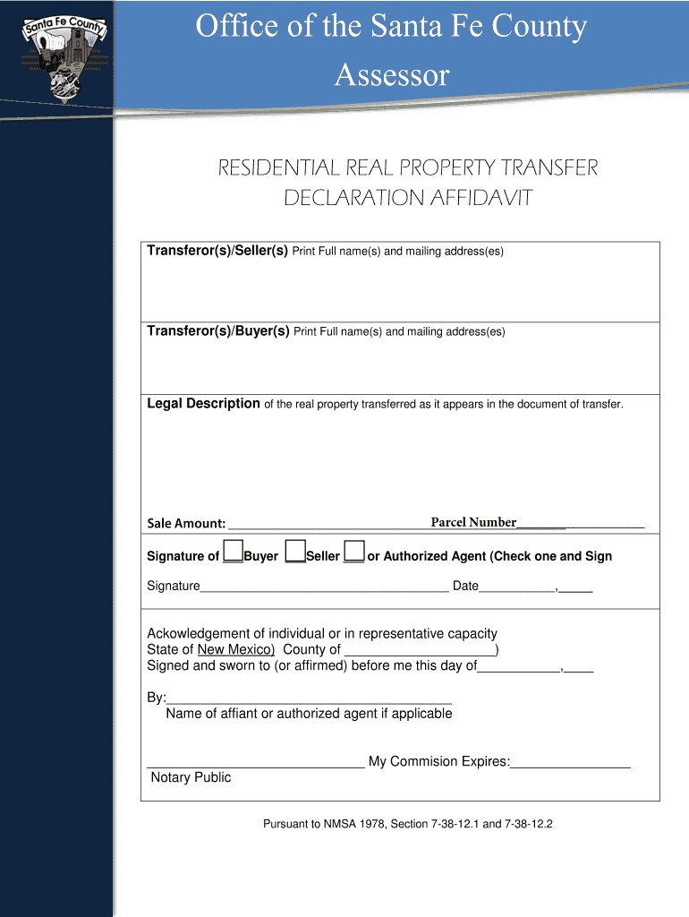 Fillable Online RESIDENTIAL REAL PROPERTY TRANSFER Fax Email Print