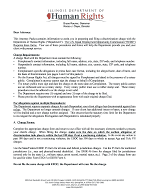Illinois Discrimination Charge Form