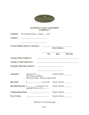 Apartment Lease Agreement