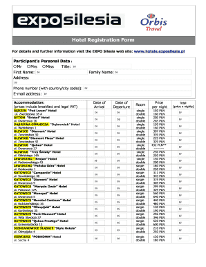 Hotel Registration Form