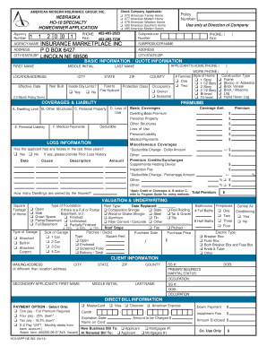 Homeowner Application Form
