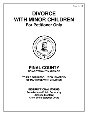 Arizona Divorce Petition with Minor Children