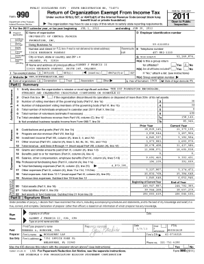 IRS Form 990 2011