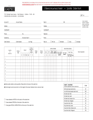 Sunstar Order Form