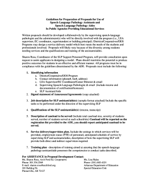 Guidelines for Preparation of Proposals for Use of - arksped k12 ar