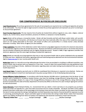 Florida Comprehensive Buyer/Seller Disclosure