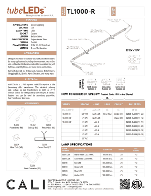 TubeLEDs Accent Lighting Order Form