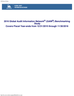2016 Global Audit Information Network Benchmarking Study