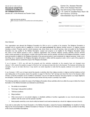 California Religious Exemption Change Notice