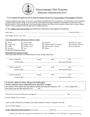 Medication Administration Form