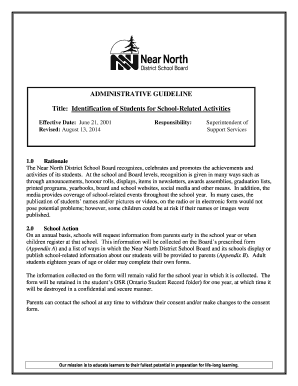 Student Identification Consent Form