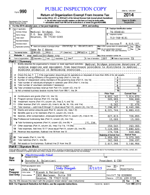 Form 990 2014