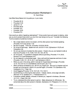 Communication Guidelines Contract