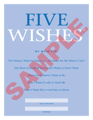 Five Wishes Living Will