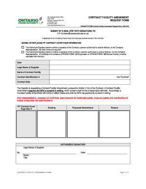 contract amendment template