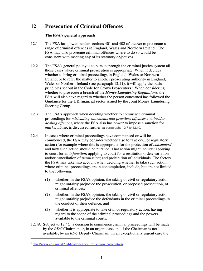 Fillable Online Prosecution of Criminal Offences Fax Email Print ...