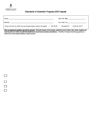 SAP Appeal Form