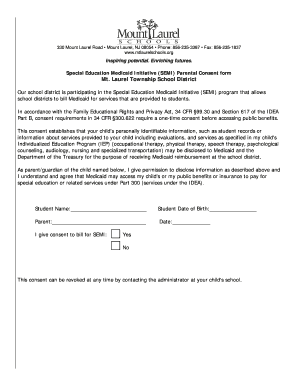 New Jersey SEMI Parental Consent Form