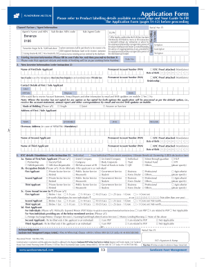 Sundaram Mutual Fund Application Form