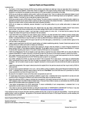 Georgia Child Support Services Application