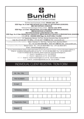 India Trading Account Opening Form