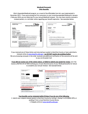 Fillable Online Medicaid Renewals Ohio Benefits Fax Email Print - pdfFiller
