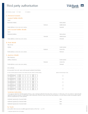 Third Party Authorisation Form