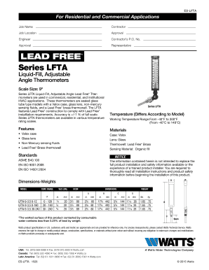 ES-LFTA Thermometer Installation Form
