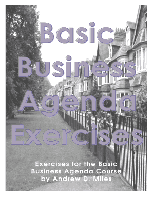 Basic Business Agenda Exercises