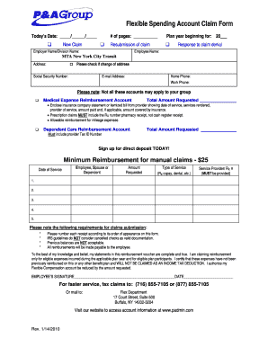 Flexible Spending Account Claim Form