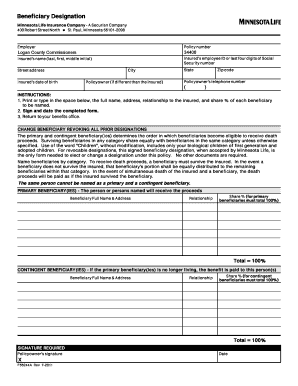 Beneficiary Designation Form