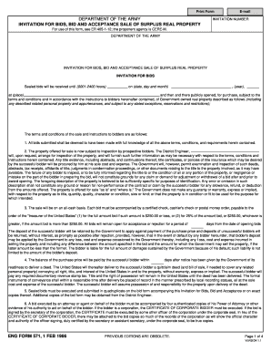 ENG Form 571 Invitation for Bids 1 FEB 1966 ENG Form 571 Invitation for Bids 1 FEB 1966