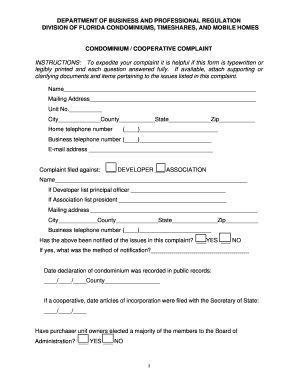Florida Condominium Association Records Request Form