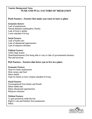 Immigration Survey Form
