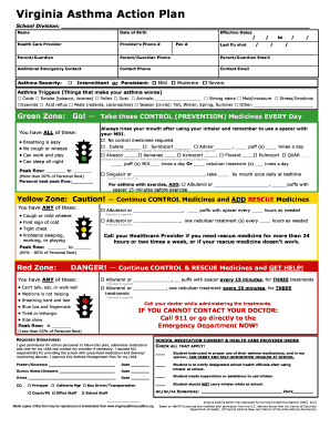 Virginia Asthma Action Plan