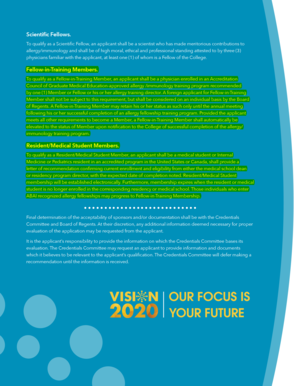 American College of Allergy Membership Application