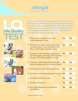Asthma Life Quality Test