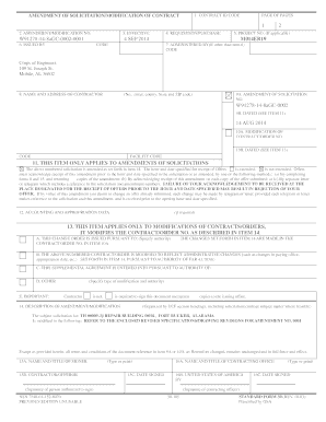 Amendment of Solicitation/Modification of Contract