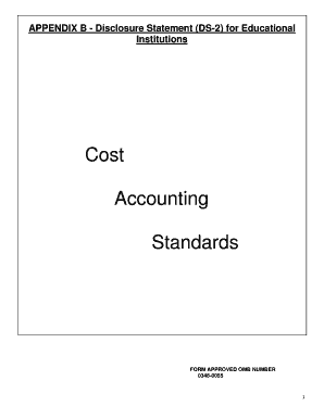 Disclosure Statement DS-2 for Educational Institutions