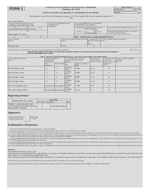Initial Statement of Beneficial Ownership of Securities