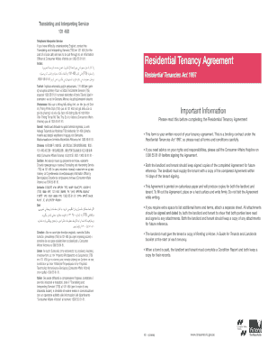 Residential Tenancy Agreement