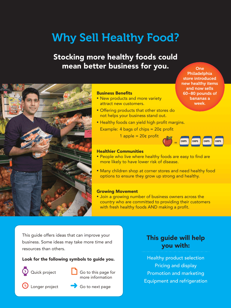 Fillable Online Why Sell Healthy Food Fax Email Print pdfFiller