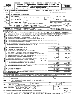 IRS Form 990 2010