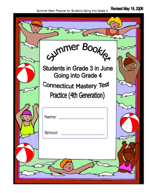 Summer Math Practice for Grade 4