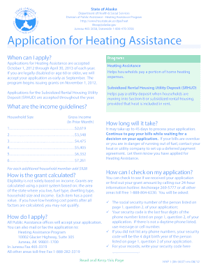Alaska Heating Assistance Application