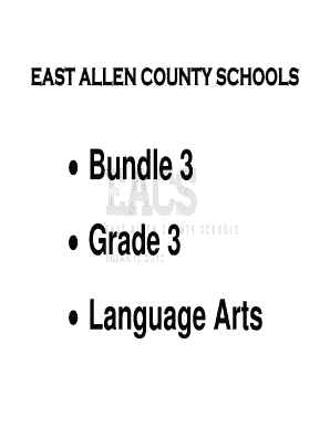 Grade 3 Language Arts Poster Project