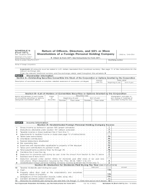 IRS Schedule N Form 5471