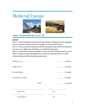 Medieval Europe Chapter 9 Test