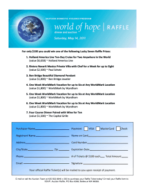 Lucky Seven Raffle Entry Form
